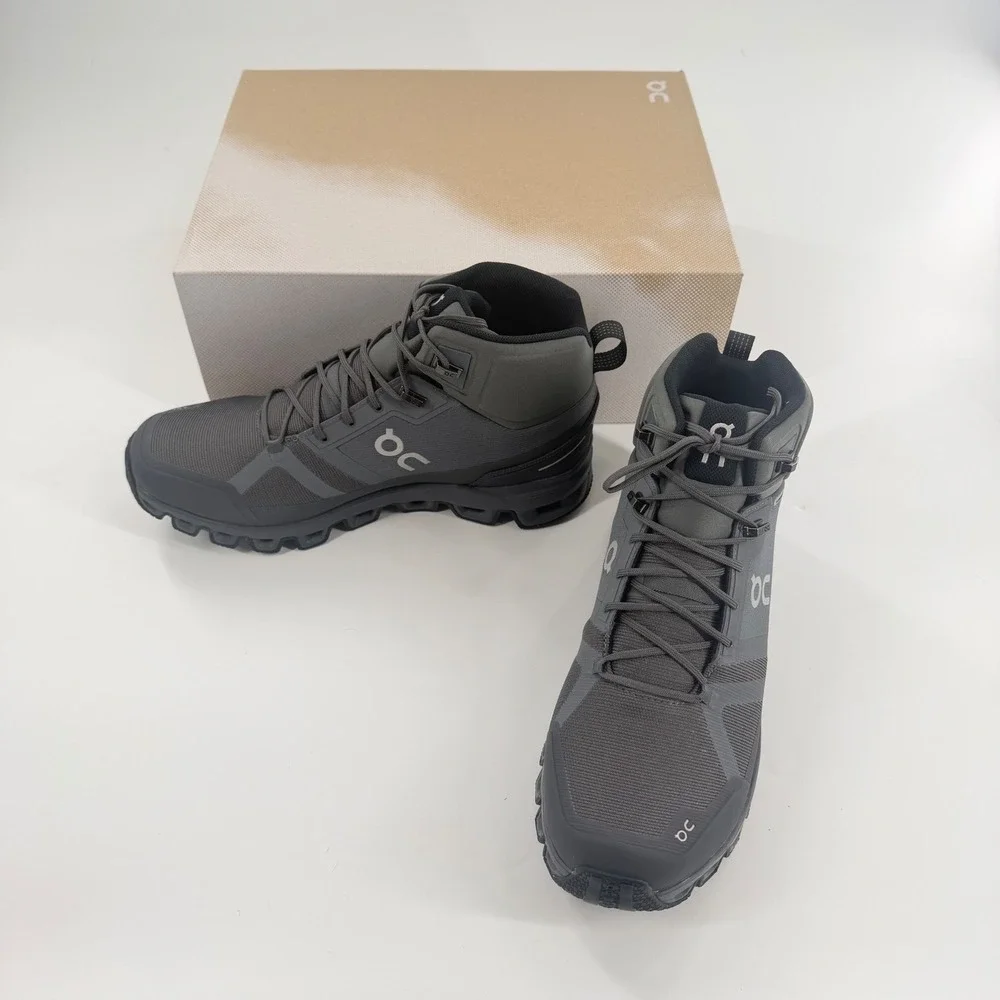 On Cloud Cloudrock Rock WaterproofMen's 10 Trail Hiking Shoes 'Rock/ Eclipse'